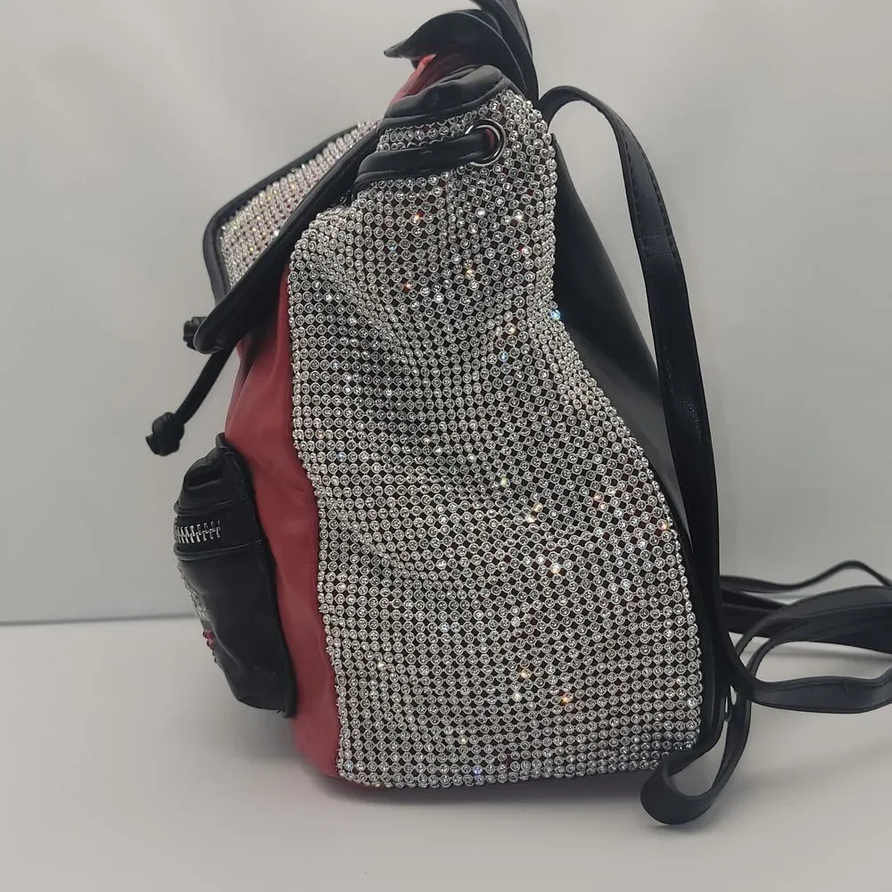 Disney Minnie Mouse‎ Backpack Rhinestone Bling Mini Backpack Purse